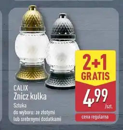 ALDI Znicz kulka Calix złoty oferta
