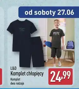 ALDI Komplet chłopięcy L&D oferta