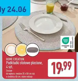 ALDI Podkładki stołowe plecione owalne HOME CREATION 4-pak oferta