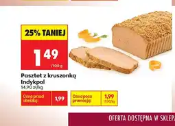 Biedronka Pasztet z kruszonką Indykpol oferta