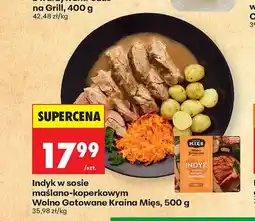 Biedronka Indyk w sosie maślano-koperkowym Wolno Gotowane Kraina Mięs oferta
