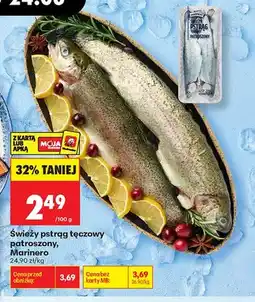 Biedronka Świeży pstrąg tęczowy patroszony Marinero oferta