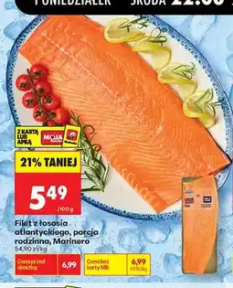 Biedronka Filet z łososia atlantyckiego porcja rodzinna Marinero oferta