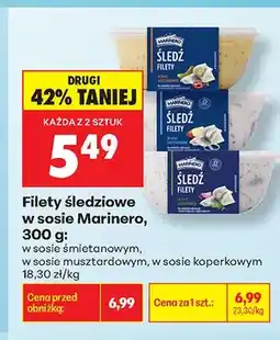 Biedronka Filety śledziowe w sosie musztardowym Marinero oferta