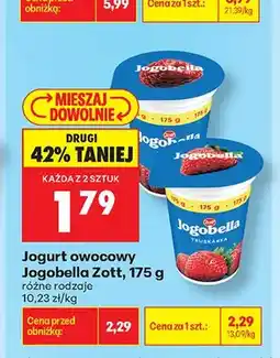 Biedronka Jogurt owocowy Jogobella truskawkowy Zott oferta