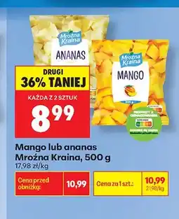 Biedronka Mrożony ananas Mroźna Kraina oferta