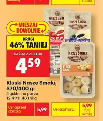 Biedronka Kluski na parze Nasze Smaki oferta