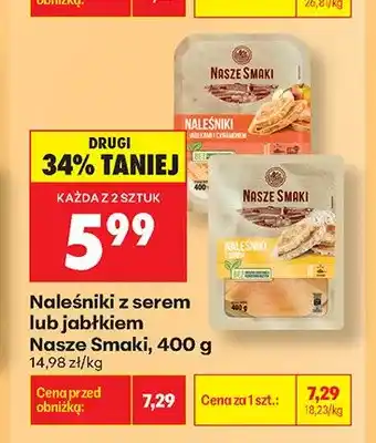 Biedronka Naleśniki z serem Nasze Smaki oferta