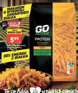 Biedronka Makaron proteinowy świderki Go Active oferta