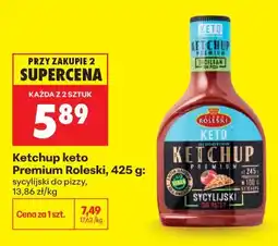Biedronka Ketchup keto Premium Roleski sycylijski do pizzy oferta
