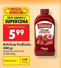 Biedronka Ketchup łagodny Pudliszki oferta