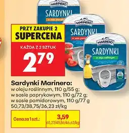 Biedronka Sardynki Marinero w oleju roślinnym oferta