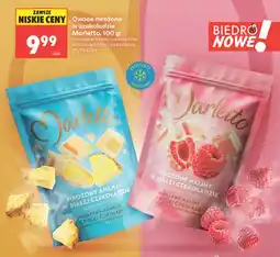 Biedronka Mrożone maliny w białej czekoladzie z liofilizowaną maliną Marletto oferta