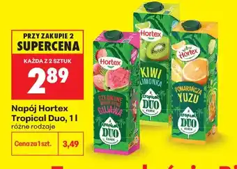 Biedronka Napój Hortex Tropical Duo Czerwone winogrono gujawa oferta