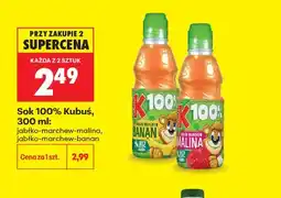 Biedronka Sok 100% Kubuś jabłko-marchew-malina oferta
