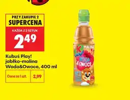 Biedronka Napój Kubuś Play! Woda & Owoce jabłko-malina oferta