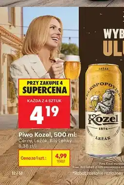 Biedronka Piwo Kozel Ležák oferta