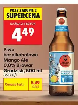 Biedronka Piwo bezalkoholowe Browar Grodzisk Mango Ale oferta