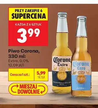 Biedronka Piwo Corona Extra oferta