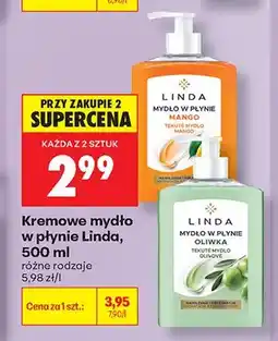 Biedronka Kremowe mydło w płynie Linda Mango oferta