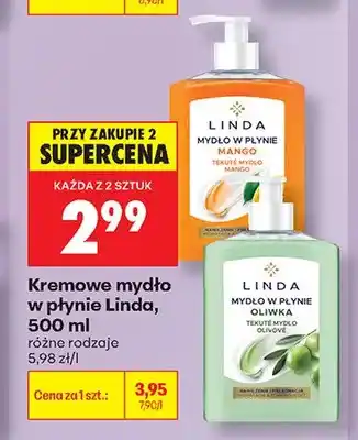 Biedronka Kremowe mydło w płynie Linda Mango oferta