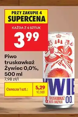 Biedronka Piwo bezalkoholowe Żywiec Truskawkaż oferta