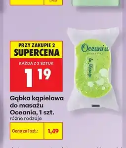 Biedronka Gąbka kąpielowa do masażu Oceania oferta