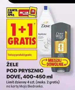 Biedronka Żel pod prysznic Dove Hydrate oferta