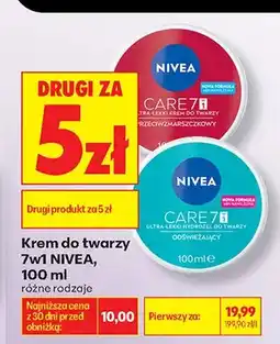 Biedronka Krem do twarzy Nivea Care 7w1 Przeciwzmarszczkowy oferta