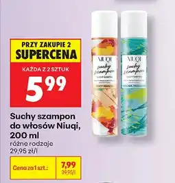 Biedronka Suchy szampon do włosów Niuqi Original Freshness oferta