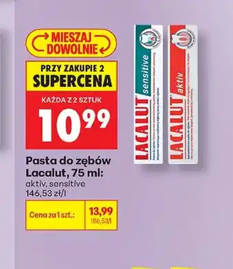 Biedronka Pasta do zębów Lacalut Sensitive oferta