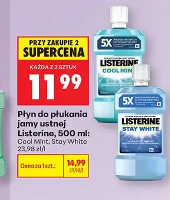 Biedronka Płyn do płukania jamy ustnej Listerine Cool Mint oferta