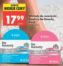 Biedronka Wkłady do maszynki do golenia Be Beauty Perfect Smooth 5 ostrzy oferta