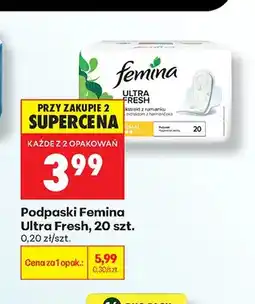 Biedronka Podpaski Femina Ultra Fresh oferta