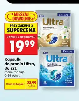 Biedronka Kapsułki do prania Eden Ultra White & Color Fresh Escape oferta