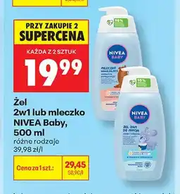 Biedronka Żel 2w1 do ciała i włosów Nivea Baby oferta