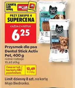 Biedronka Przysmak dla psa Dental Stick Activ Pet Mini oferta