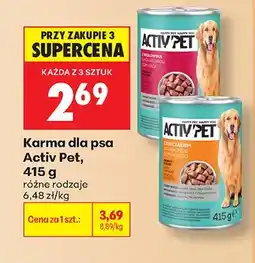Biedronka Karma dla psa Activ Pet z kurczakiem oferta