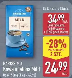 ALDI Barissimo Kawa mielona Mild oferta