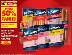 Biedronka Wszystkie wędliny paczkowane Krakus oferta