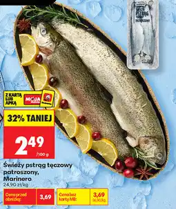 Biedronka Świeży pstrąg tęczowy patroszony, Marinero oferta