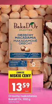 Biedronka Orzechy makadamia BakaD'Or oferta