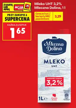 Biedronka Mleko UHT 3,2% Mleczna Dolina oferta