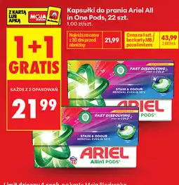 Biedronka Kapsułki do prania Ariel All in One Pods, 22 szt oferta