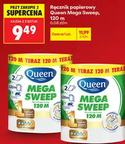 Biedronka Ręcznik papierowy Queen Mega Sweep, 120 m oferta