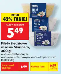 Biedronka Filety śledziowe w sosie Marinero oferta