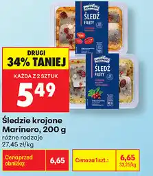 Biedronka Śledzie krojone Marinero oferta