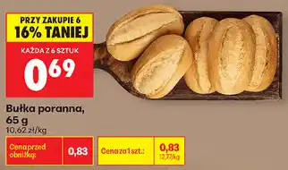 Biedronka Bułka poranna oferta