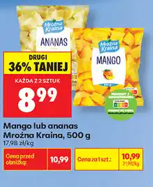 Biedronka Mango lub ananas Mroźna Kraina oferta