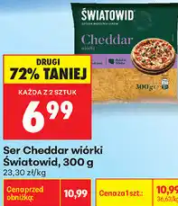 Biedronka Ser Cheddar wiórki Światowid oferta